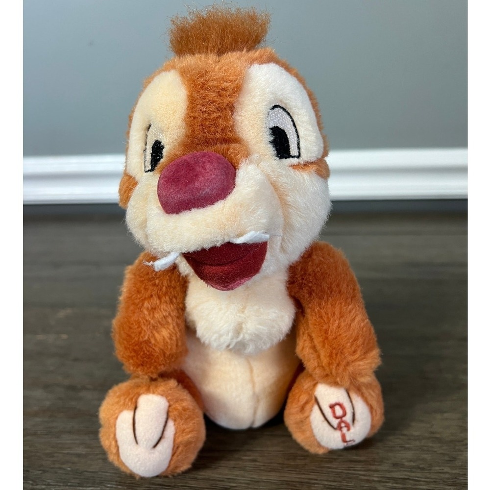 Disney Chip & Dale Dale Plush Stuffed Animal Red Nose Chipmunk Toy